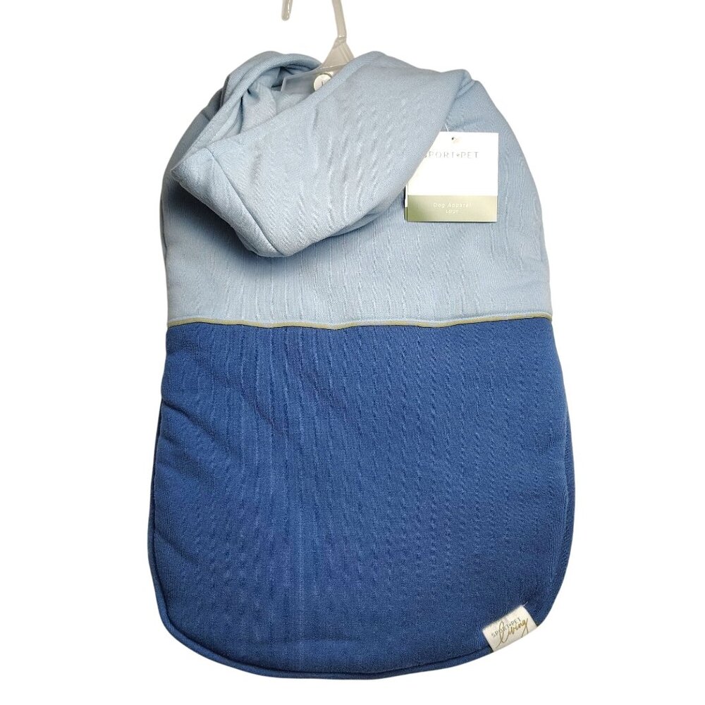 SportPet Dog Large Dual-Color Blue Pet Hoodie Jacket